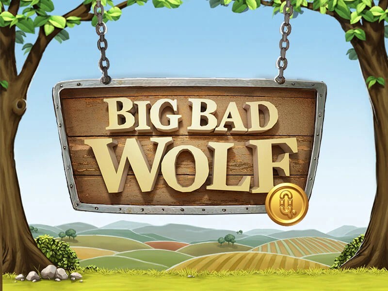 Big Bad Wolf Live logo by Playtech 3 Reyes