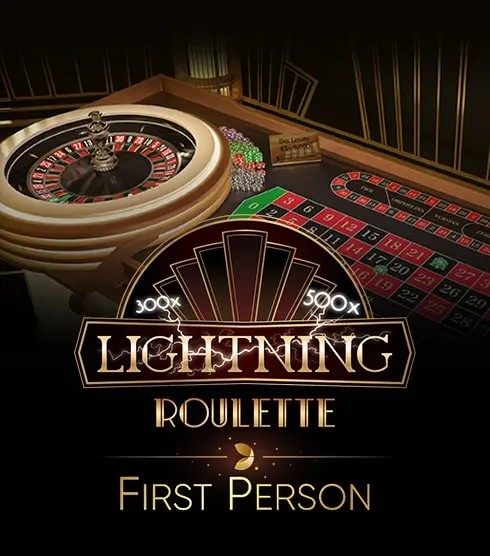 First Person Lightning Roulette logo by Evolution at 3 Reyes