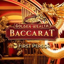 Official Live Dealer logo: Golden Wealth Baccarat by Evolution at 3 Reyes