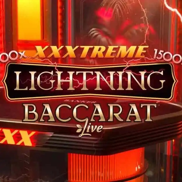 XXXtreme Lightning Baccarat logo by Evolution at 3 Reyes